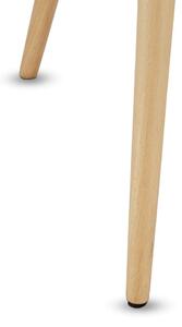 Măsuță auxiliară cu picioare din lemn de fag Furnhouse Opus, Ø 50 cm, gri