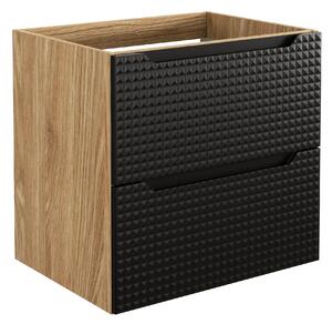 Comad Luxor Black dulap 60x46x57 cm negru-stejar LUXOR BLACK 82-60-2S