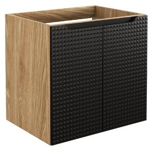 Comad Luxor Black dulap 60x46x57 cm negru-stejar LUXOR BLACK 82-60-2D