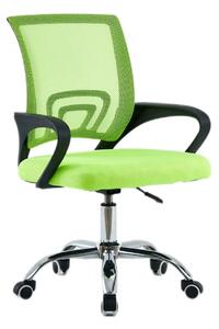 Scaun de birou DEX 4 NEW, verde/negru, material textil/plasă, 57x55x86