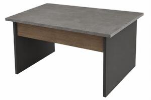 Masuta de cafea VS2 - CGA, gri/nuc, PAL melaminat, 80x60x46 cm
