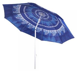 Umbrela de plaja cu diametru de 1.9 m, albastru, Vivo 19651