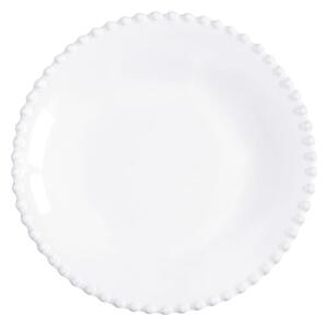 Farfurie adâncă din gresie ceramică Costa Nova Pearl, ⌀ 24 cm, alb