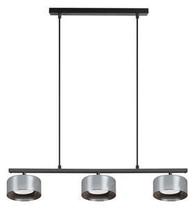 Brilagi - LED Lustră suspendată pe cablu AURA LUX 3xGX53/30W/230V, negru/fumuriu