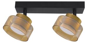 Brilagi - LED Aplică spot AURA LUX 2xGX53/30W/230V negru/auriu