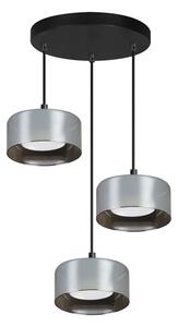 Brilagi - LED Pendul pe cablu AURA LUX 3xGX53/30W/230V negru/fumuriu