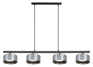 Brilagi - LED Lustră AURA LUX suspendată pe cablu 4xGX53/30W/230V negru/fumuriu