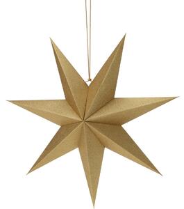 Decorațiune de Crăciun din carton Gold star, 60 x 60 x 1,5 cm