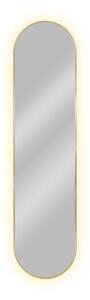Baltica Design Tiny Border Pastille oglindă 60x120 cm oval cu iluminare auriu 5904107926285