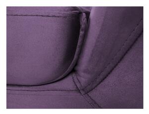 Canapea cu tapițerie din catifea Mazzini Sofas Benito, violet, 188 cm