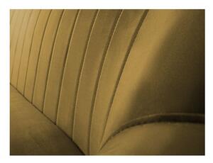 Canapea cu tapițerie din catifea Mazzini Sofas Benito, auriu, 188 cm