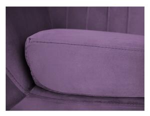 Fotoliu cu tapițerie din catifea Mazzini Sofas Benito, violet