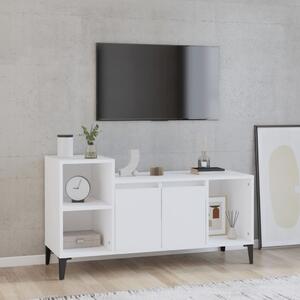 Comodă TV, alb, 100x35x55 cm, lemn prelucrat