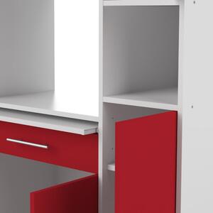 Sistem depozitare pentru bucătărie cu rafturi Symbiosis Louise, roşu - alb