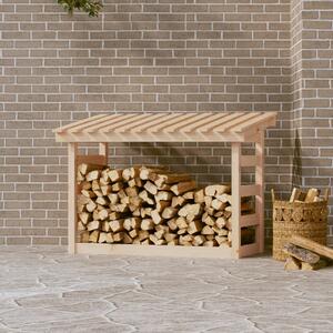 Rastel pentru lemne de foc, 108x64,5x78 cm, lemn masiv pin