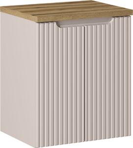 Set dulap Comad Nova Cashmere NOVA CASHMERE 82-50-2D, blat Comad Nova Oak NOVA OAK A 89-50