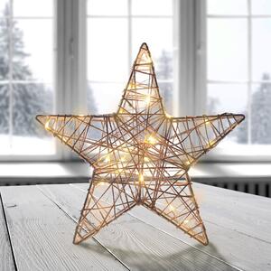 Decorațiune luminoasă cu LED DecoKing Star, înălțime 26 cm