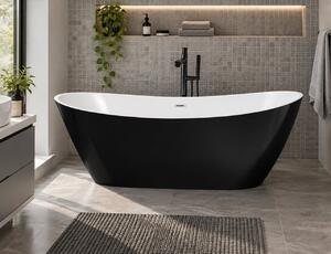 Cada freestanding Zena, 170 cm, negru