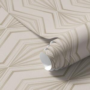 Tapet Ornament ușor din diamante în nuanțe calme de bej, Tapet abstract, a00925v2 : Uwalls.ro