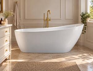 Cada freestanding Nerea, 170 cm, alb