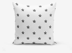 Față de pernă cu amestec din bumbac Minimalist Cushion Covers White Background Star, 45 x 45 cm, negru - alb