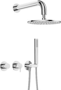 Deante Silia set de duș ascuns cu duș de ploaie crom NQS_00YK