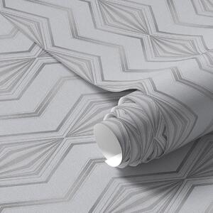 Tapet Model geometric cu romburi gri deschis, Tapet abstract, a00973v2 : Uwalls.ro