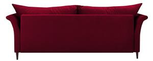 Canapea extensibilă cu spațiu pentru depozitare Mazzini Sofas Pivoine, roșu