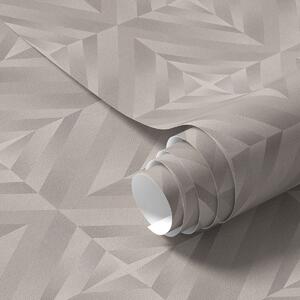 Tapet Pătrate geometrice cu săgeți în nuanțe calde de bej, Tapet abstract, a00982 : Uwalls.ro