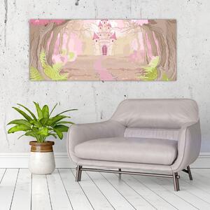 Tablou - Călătorie în regatul roz (120x50 cm)