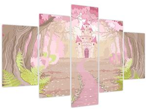 Tablou - Călătorie în regatul roz (150x105 cm)