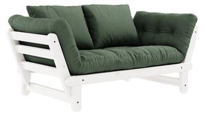 Canapea variabilă KARUP Design Beat White, verde