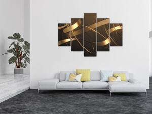 Tablou - Panglici de bronz (150x105 cm)
