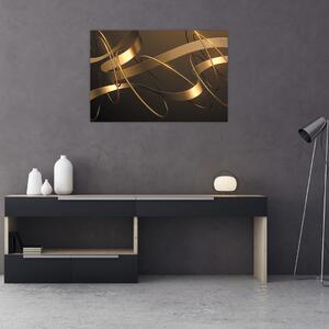 Tablou - Panglici de bronz (90x60 cm)