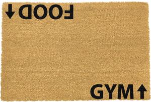 Covoraș intrare din fibre de cocos Artsy Doormats Gym Addict, 40 x 60 cm