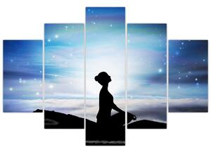 Tablou - Femaia meditând (150x105 cm)