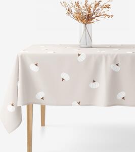 Goldea față de masă 100% bumbac - dovleci pe fond crem 80 x 80 cm