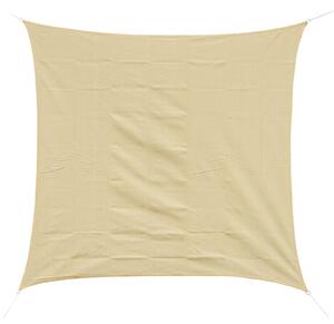 Outsunny Copertină de Soare Pătrată, Protecție UV 95%, Țesătură din Polietilenă, 360 x 360 cm, Ecru | Aosom Romania