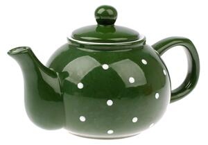 Ceainic din ceramică Dakls Dots, 1 l, verde