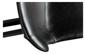 Scaun bar din piele ecologică DAN–FORM Denmark Hype, înălțime 91 cm, negru