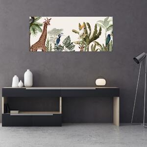 Tablou - Locuitorii africii (120x50 cm)