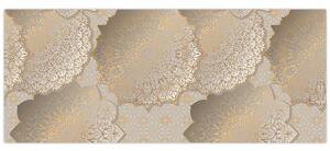 Tablou - Mandale în tonuri aurii (120x50 cm)