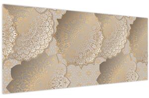 Tablou - Mandale în tonuri aurii (120x50 cm)