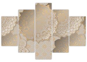 Tablou - Mandale în tonuri aurii (150x105 cm)