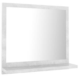 Oglindă de baie, gri beton, 40 x 10,5 x 37 cm, PAL