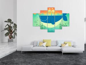 Tablou - Balena veselă (150x105 cm)