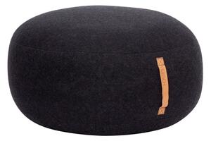 Puf Hübsch Gudmund, ø 75 cm, negru