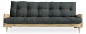 Canapea variabilă Karup Design Indie Natural/Slate Grey, gri închis