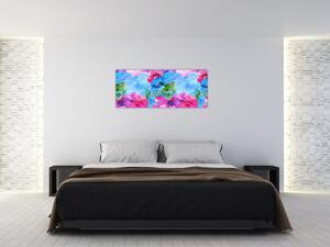 Tablou - Valuri colorate (120x50 cm)