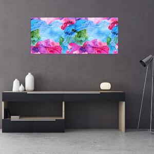 Tablou - Valuri colorate (120x50 cm)